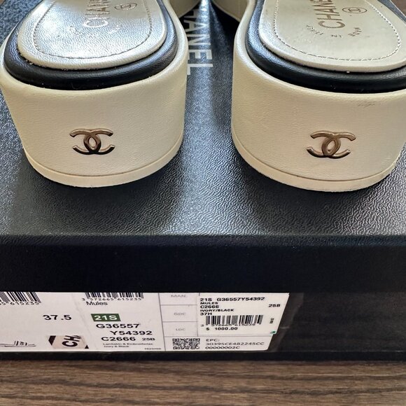 Chanel Ivory Mules - Picture 3 of 10